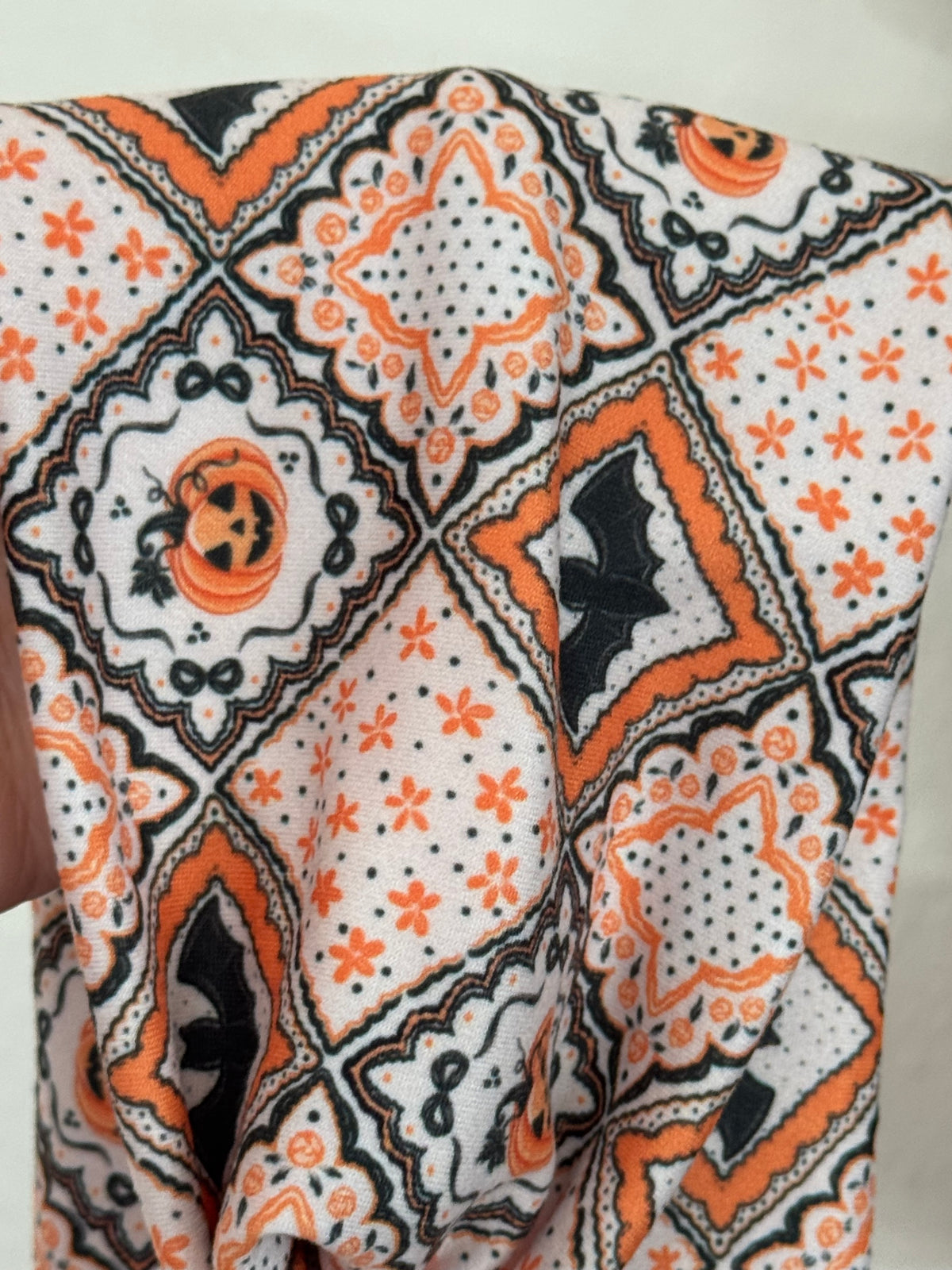 Halloween Patchwork Wide Turban
