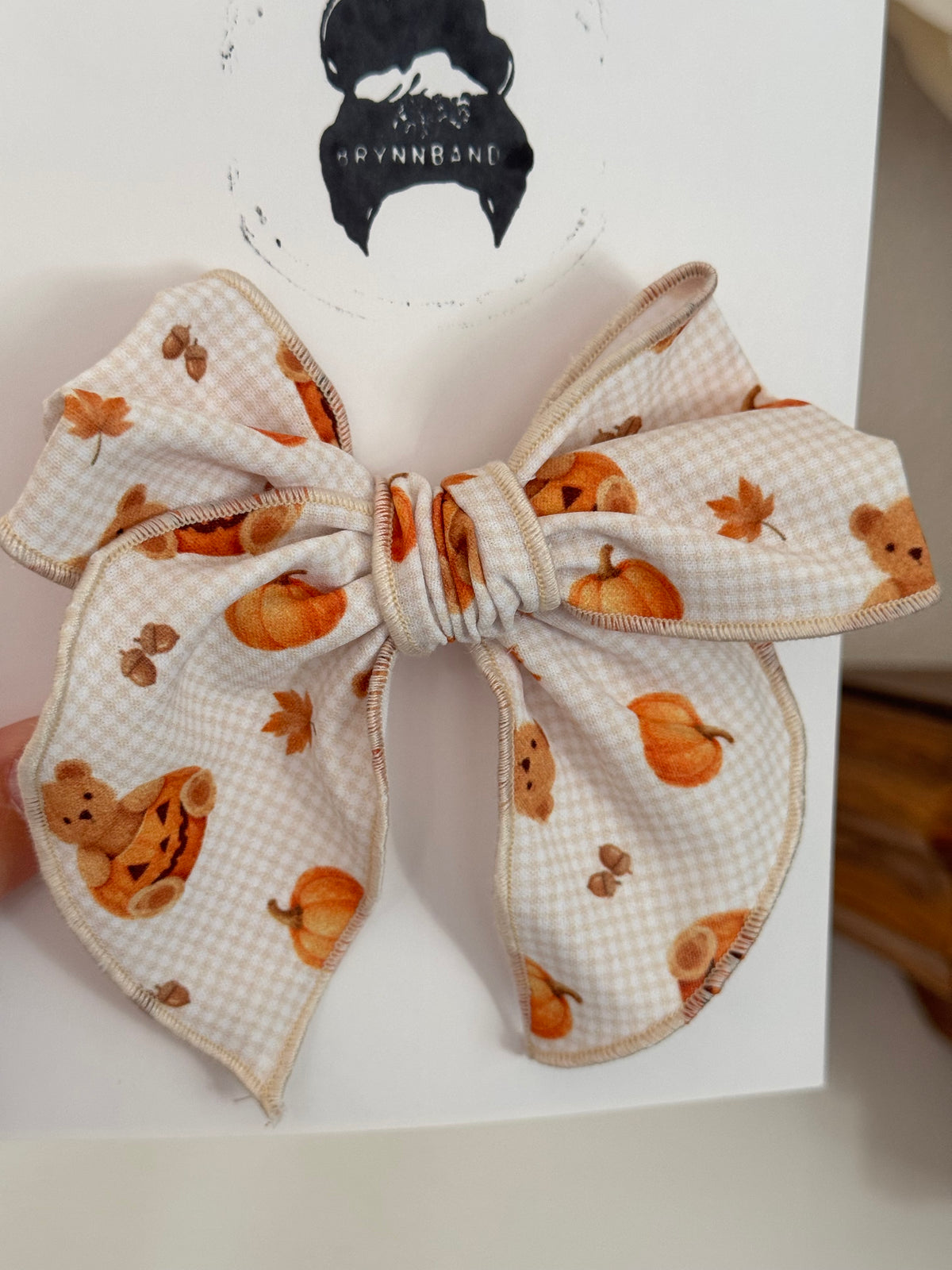 Halloween Teddy Bear Fable Bow