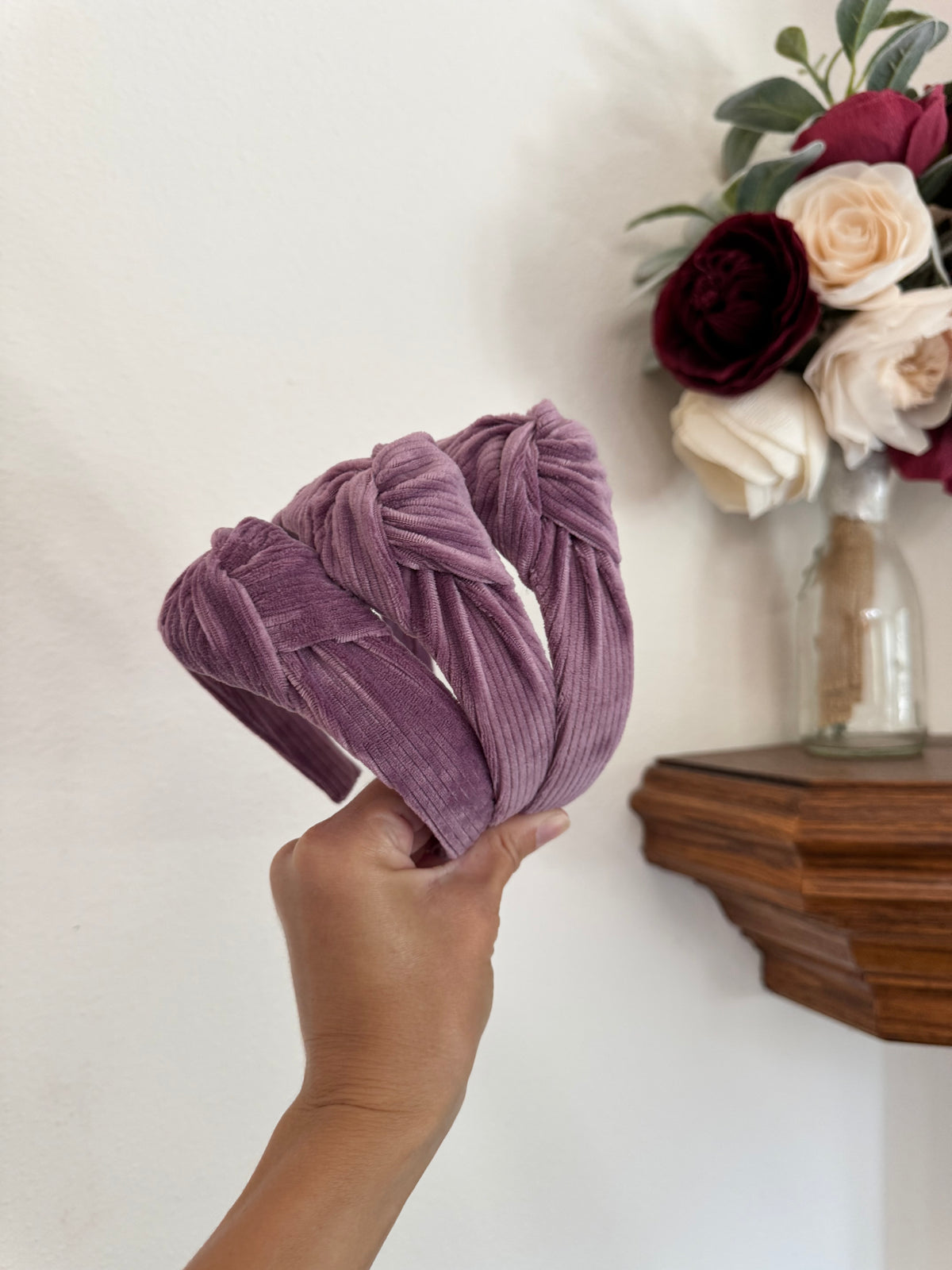 Lilac Corduroy Headband