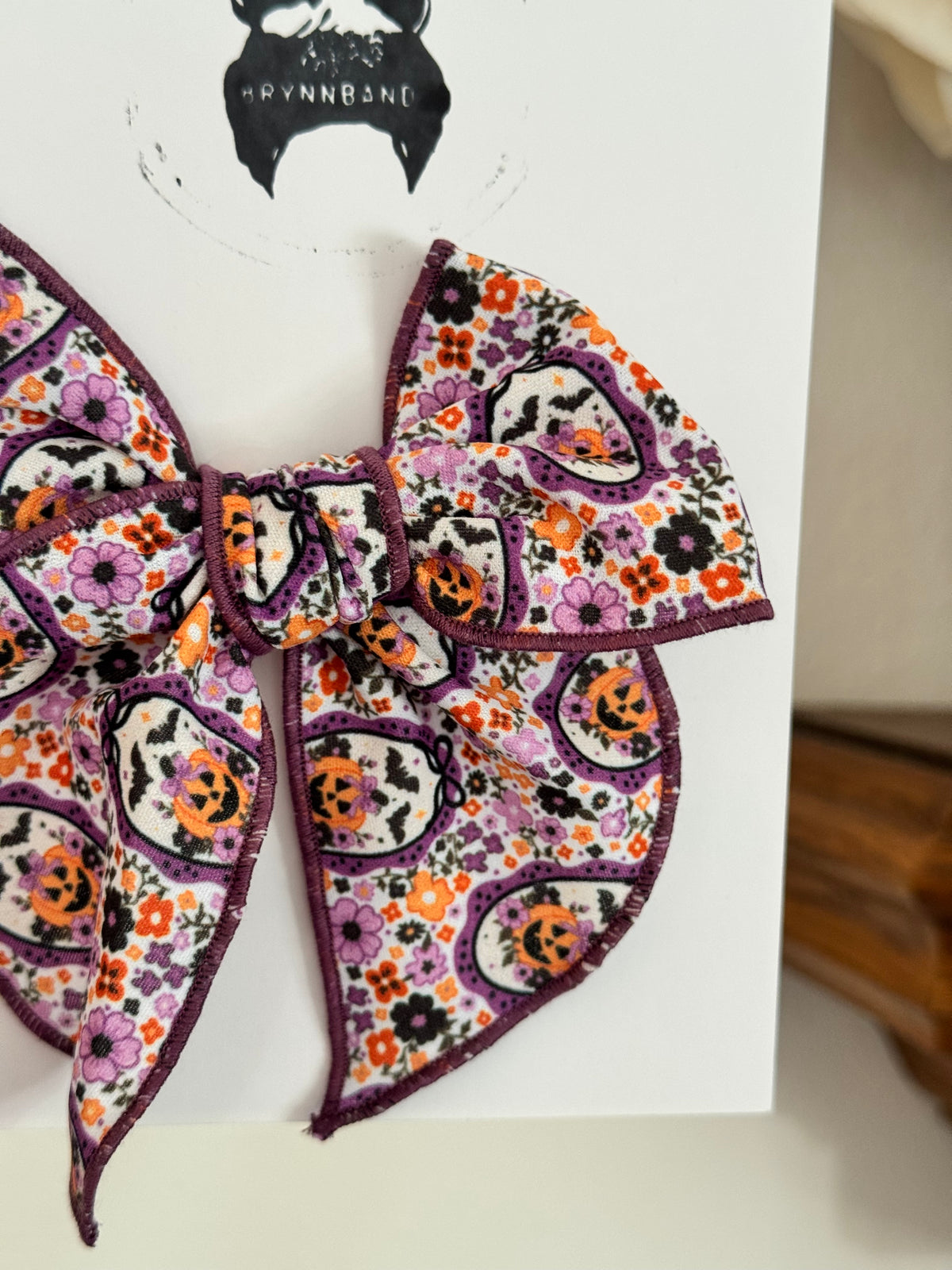 Purple Pumpkin Fable Bow