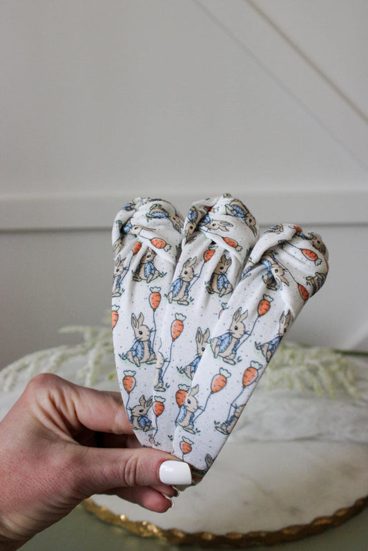 Peter Rabbit Headband, Hard Headband, Easter Headband, Bunny Headband, Brynnbands