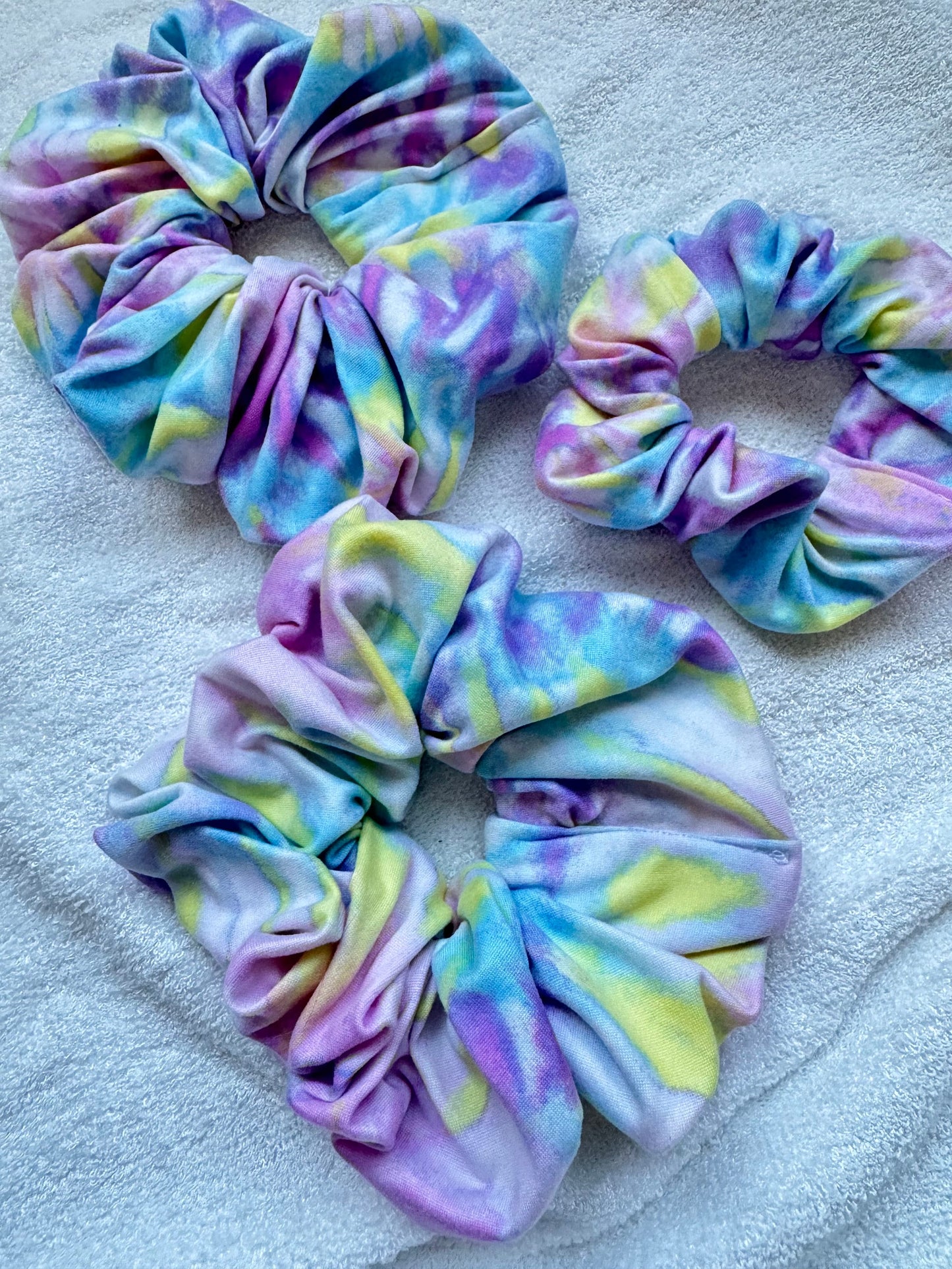 Purple Tie Dye Scrunchie, Oversized Scrunchie, Tie Dye Scrunchie, Brynnbands, Hair Scrunchie, 90s Scrunchie, XL Scrunchie