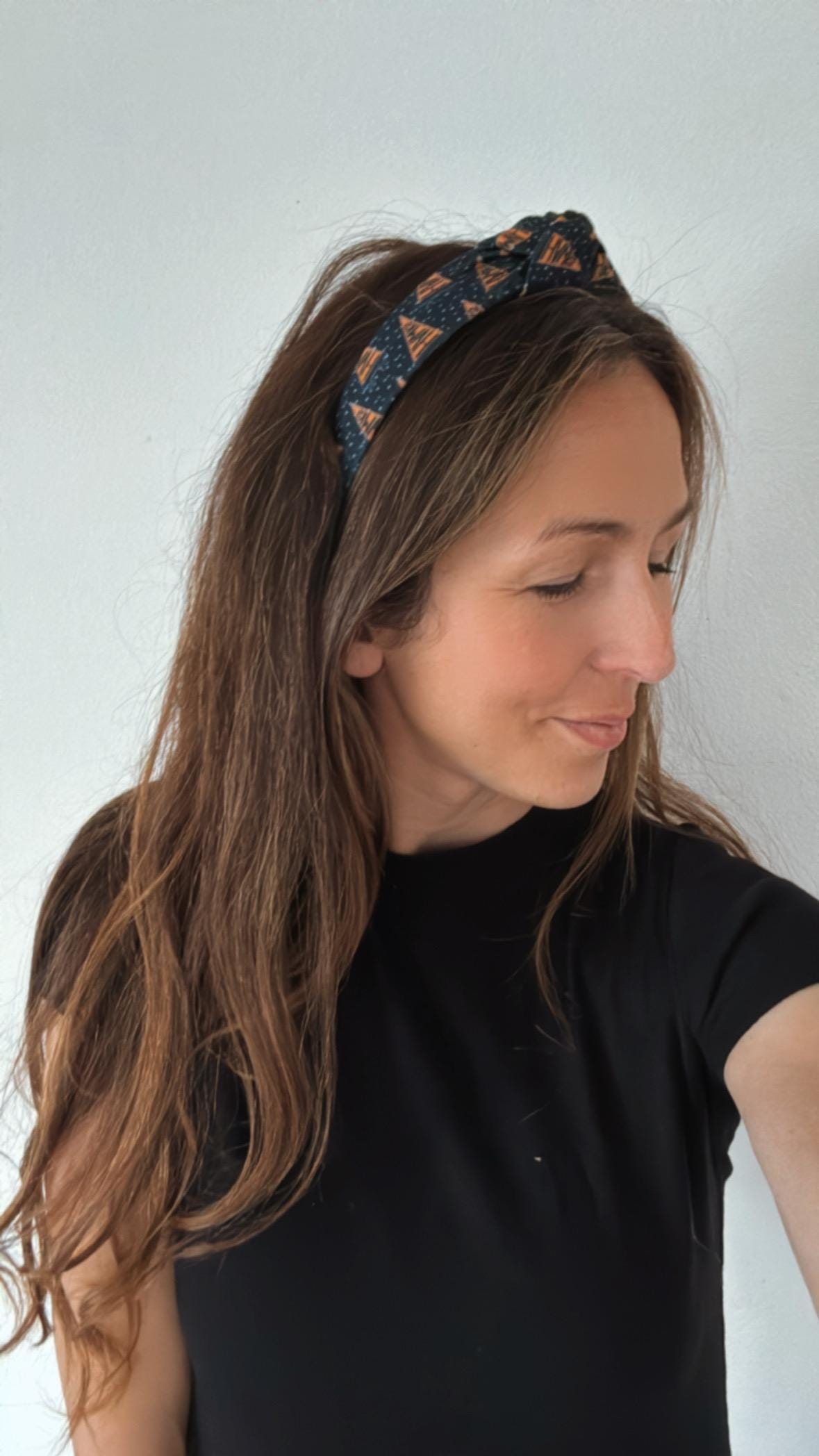 Hawks Top Knot Headband: School Spirit Knotted Hair Accessory
