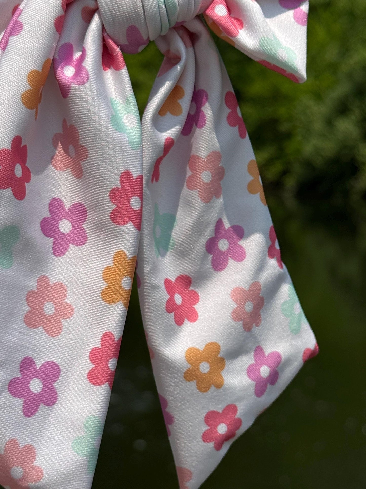 Swim Bows, Happy Floral, Bow Hair Clip, Brynnbands