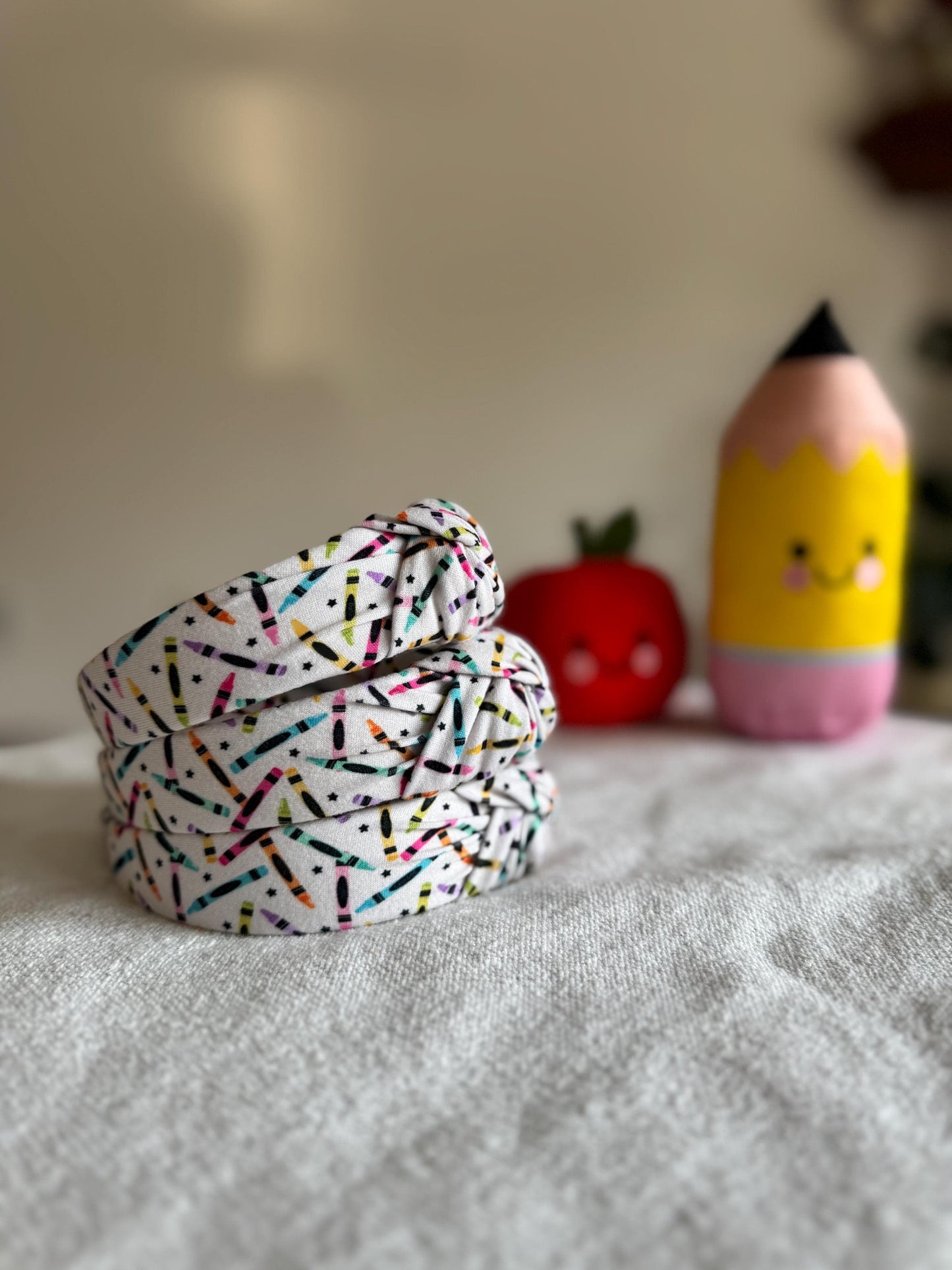 Crayons Headband, Hard Headband, Hair Headband, Back 2 School Headband, teacher Headband, Brynnbands