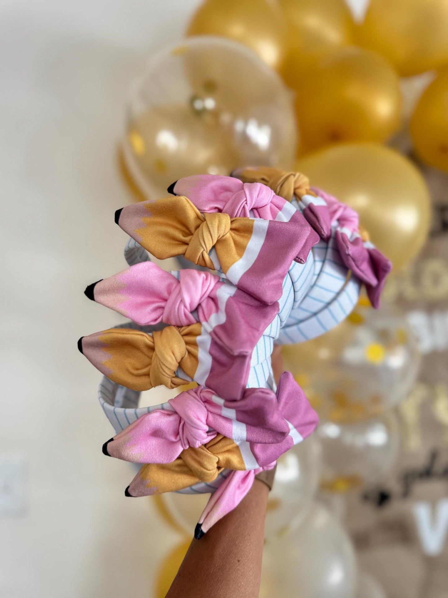 Pencil Headband, Bow Hard Headband: Teacher Appreciation Gift