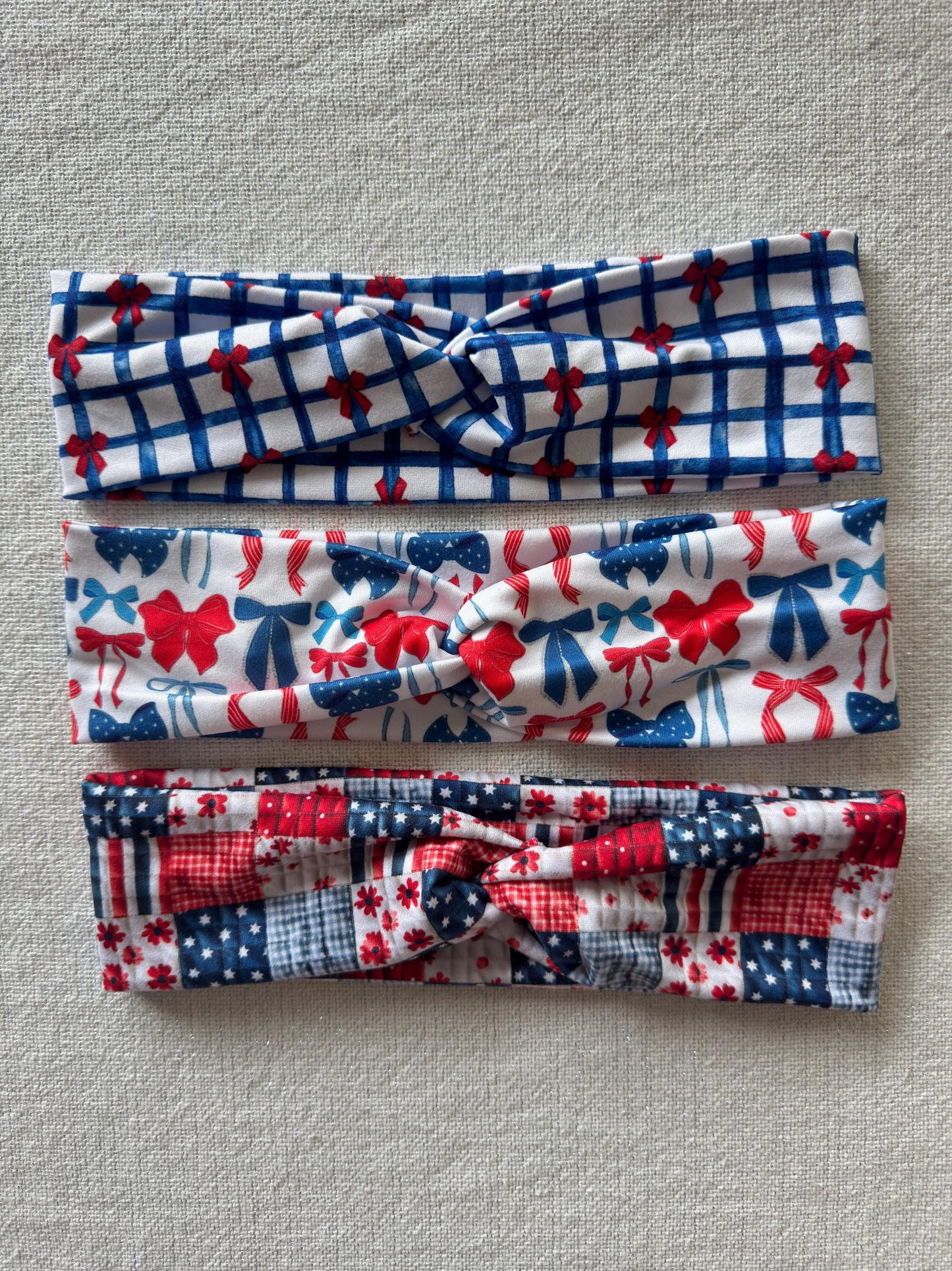 4th of July Turban Headband: Patriotic Knotted Headband