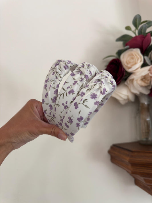 Purple Floral Headband,