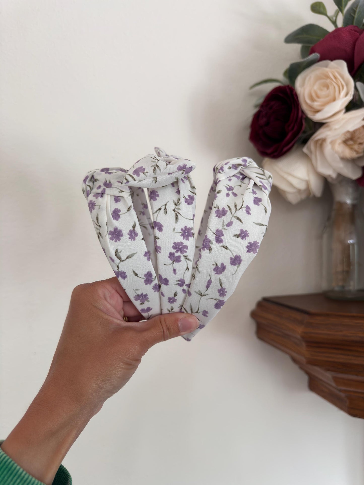 Purple Floral Headband,