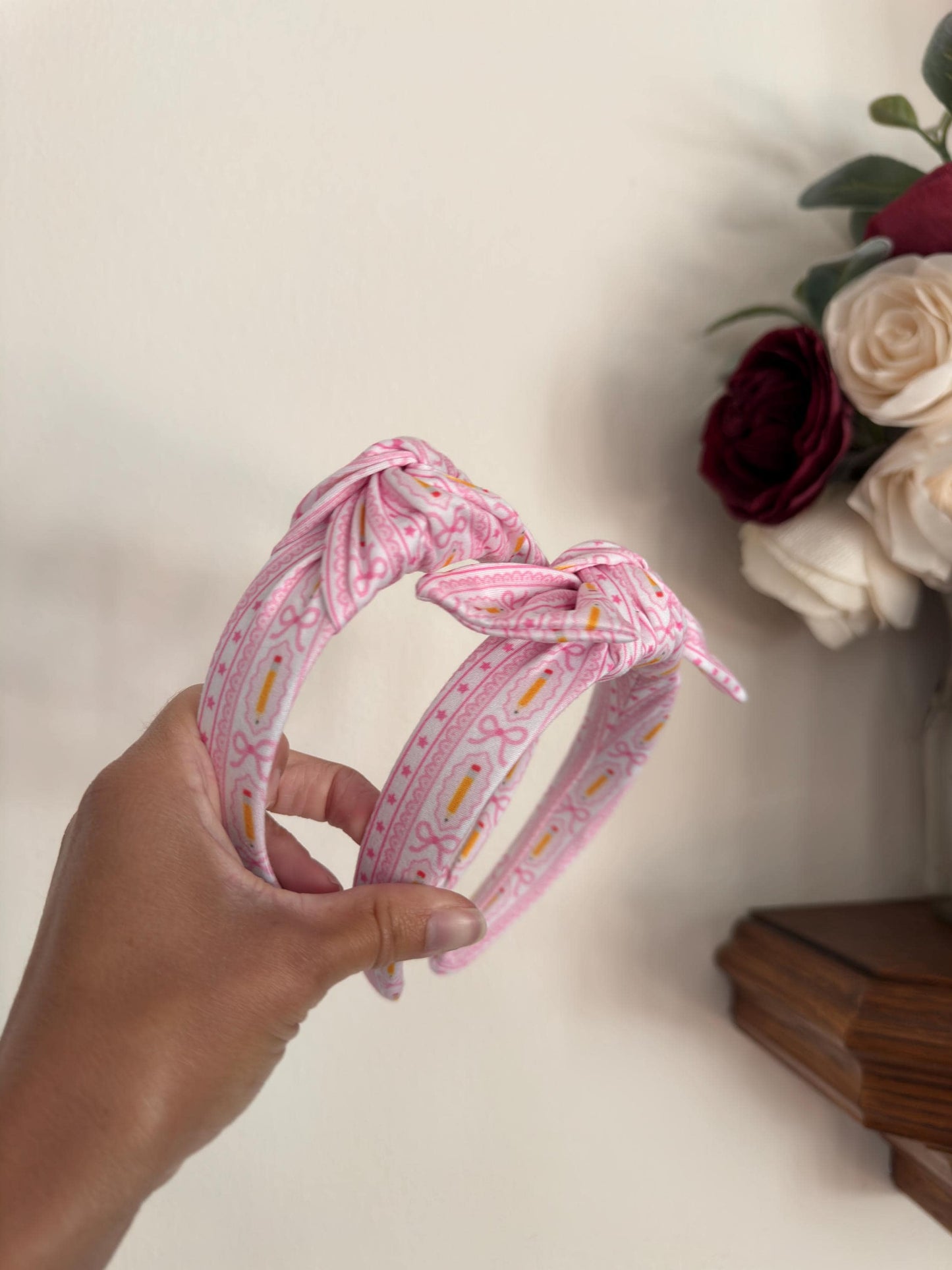 Pencils & Bows, Back to School Headband, Teacher Headband