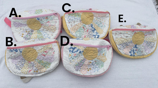 Handmade Vintage Repurposed Quilt Bum Bag