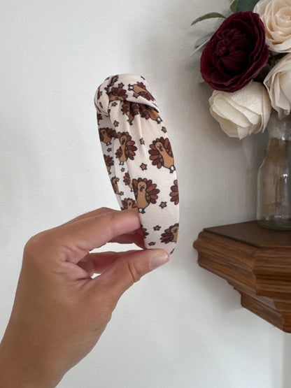 Turkey Top Knot Headband