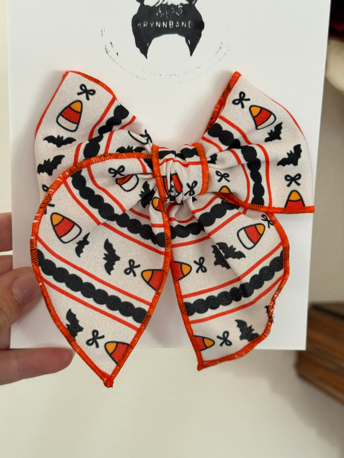 Bats & Candy Corn Fable Bow