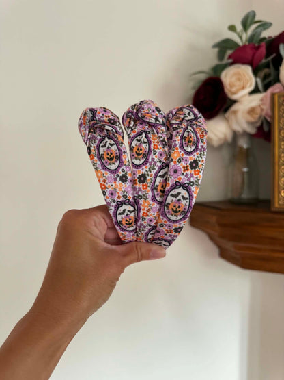 Purple Pumpkins Headband, Halloween