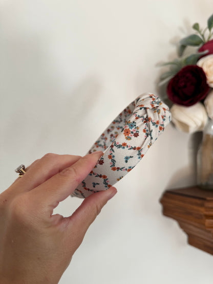 Fall Floral Top Knot Headband