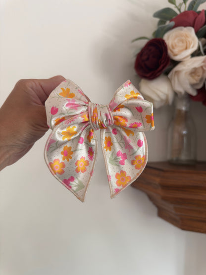 Bright Floral Fable Bow