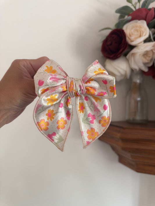 Bright Floral Fable Bow