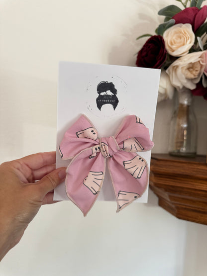 Pink Ghosts Fable Bow