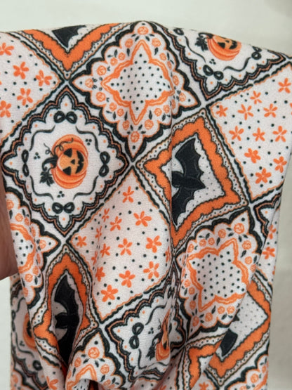 Halloween Patchwork Wide Turban