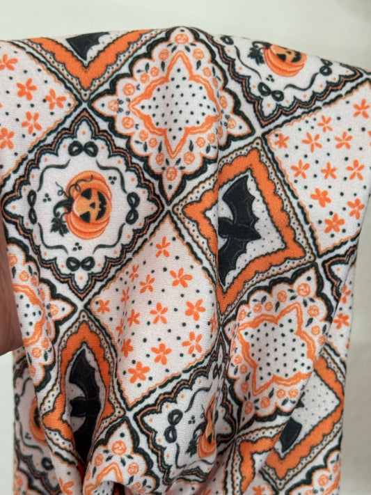 Halloween Patchwork Wide Turban