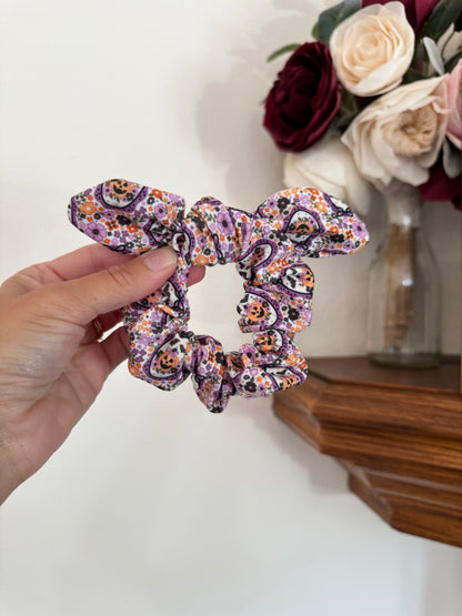 Purple Pumpkins Scrunchie, Halloween