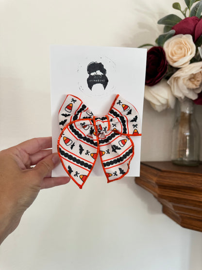 Bats & Candy Corn Fable Bow