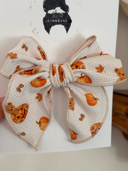 Halloween Teddy Bear Fable Bow