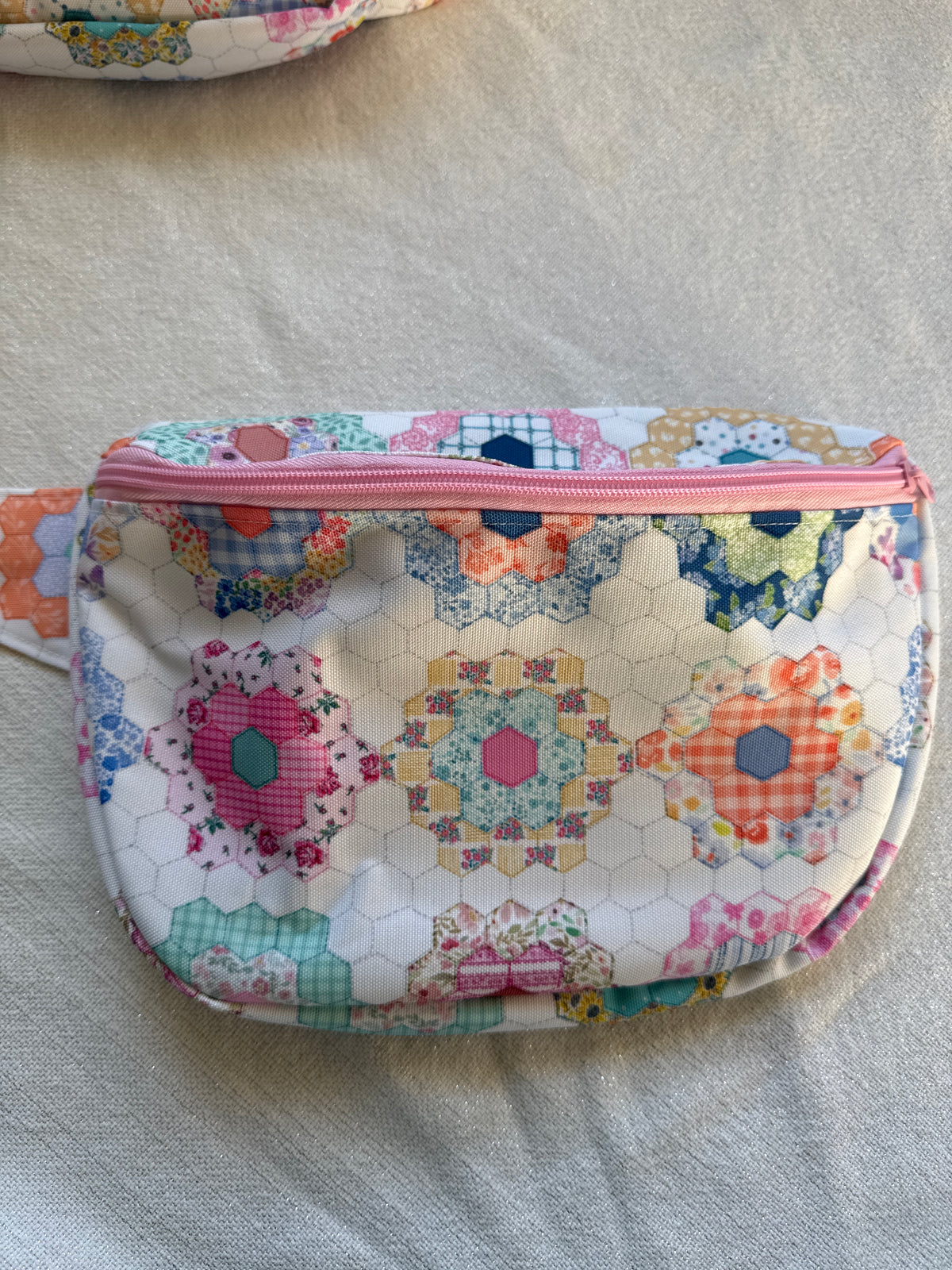 Handmade FAUX Quilt Bum Bag-Waterproof Canvas