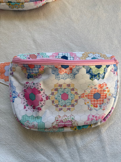 Handmade FAUX Quilt Bum Bag-Waterproof Canvas