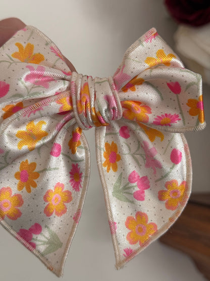 Bright Floral Fable Bow