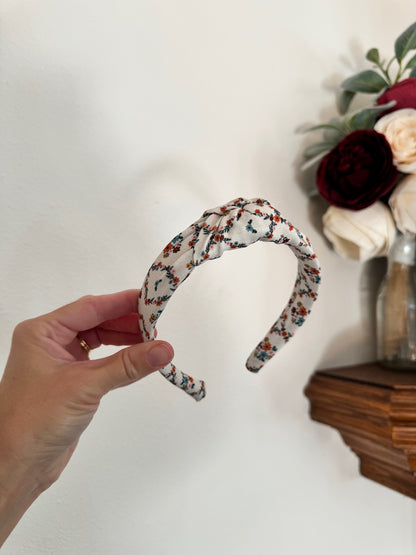 Fall Floral Top Knot Headband