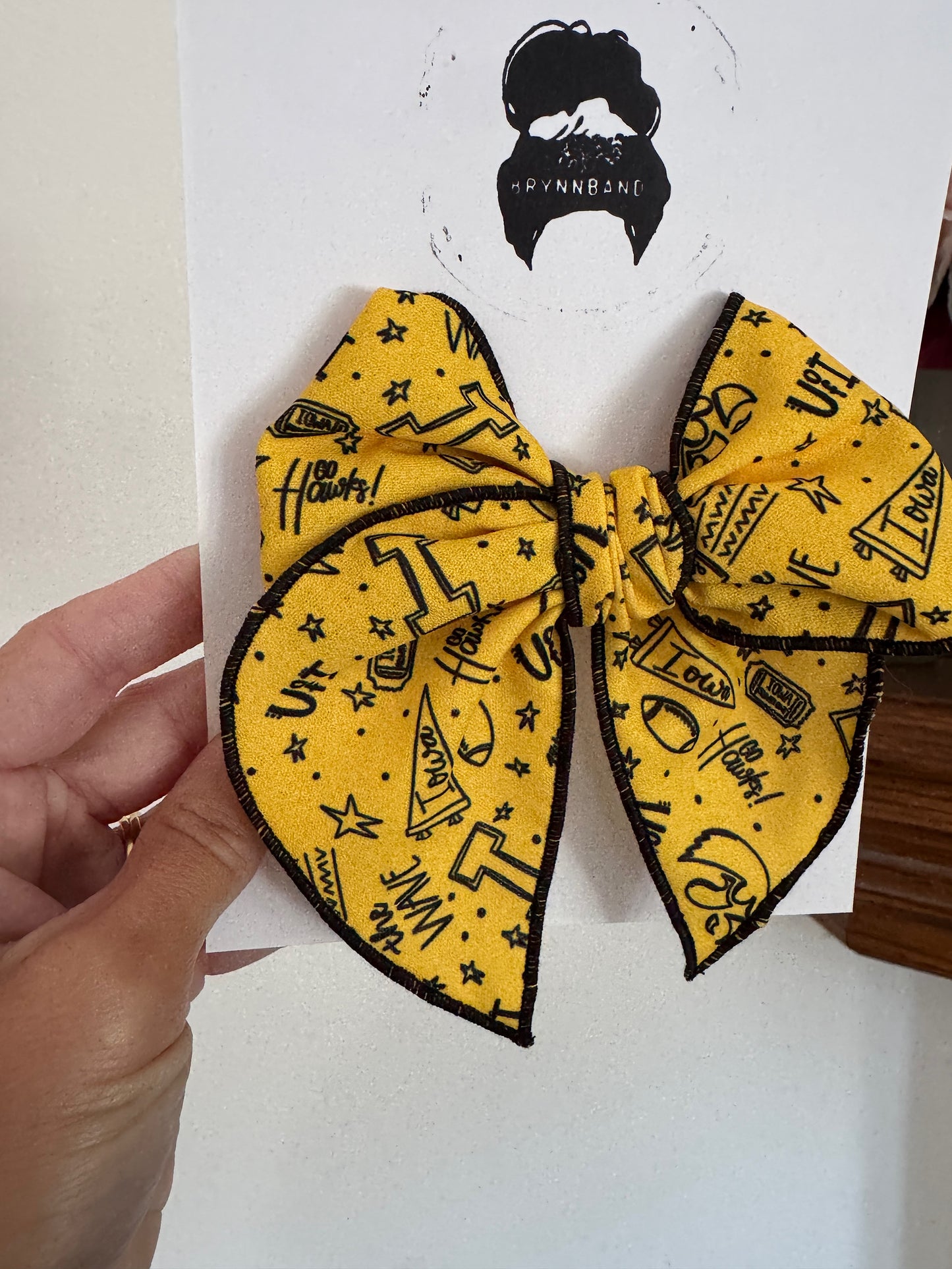Yellow Black Fable Bow