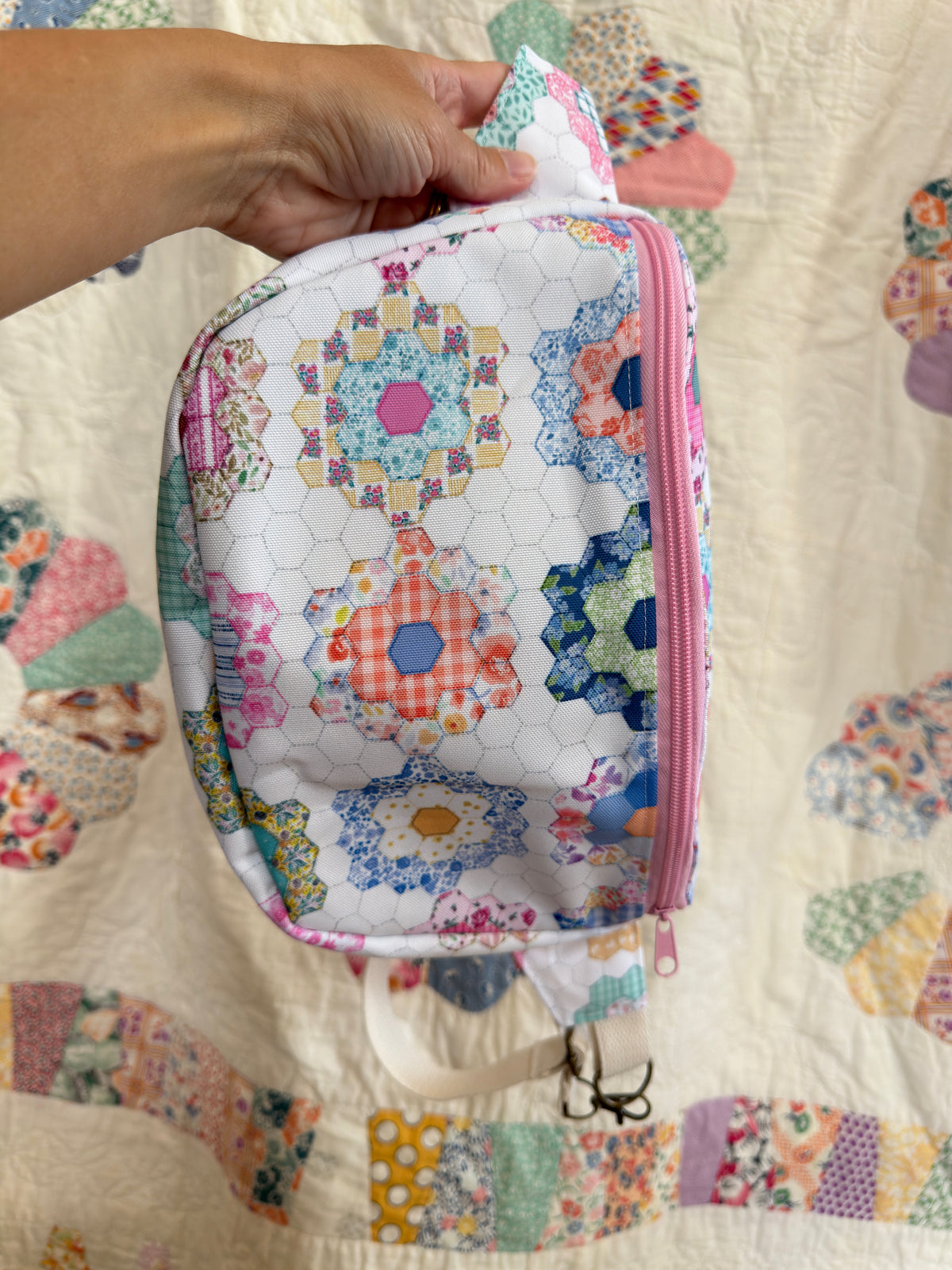 Handmade FAUX Quilt Bum Bag-Waterproof Canvas