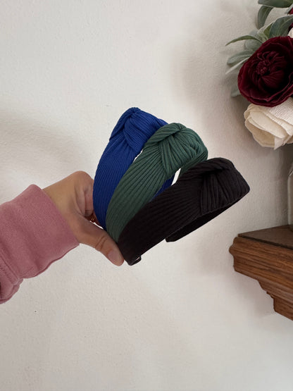 Solid Headbands Set | Soft Stretch Non-Slip Hair Accessories for Moms