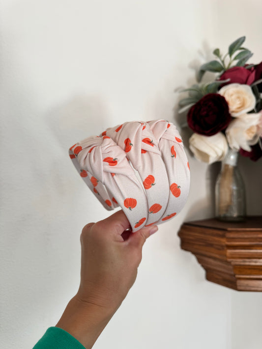 Pumpkins Top Knot Headband