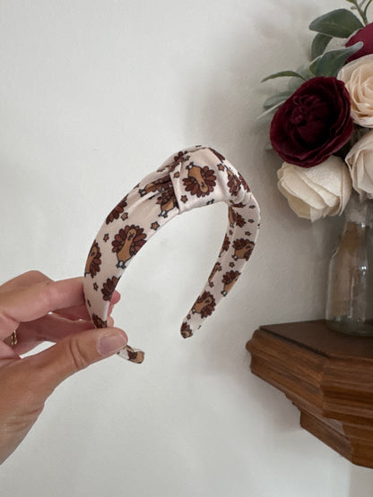 Turkey Top Knot Headband
