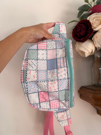 Handmade Vintage Faux Patchwork Bum Ba)