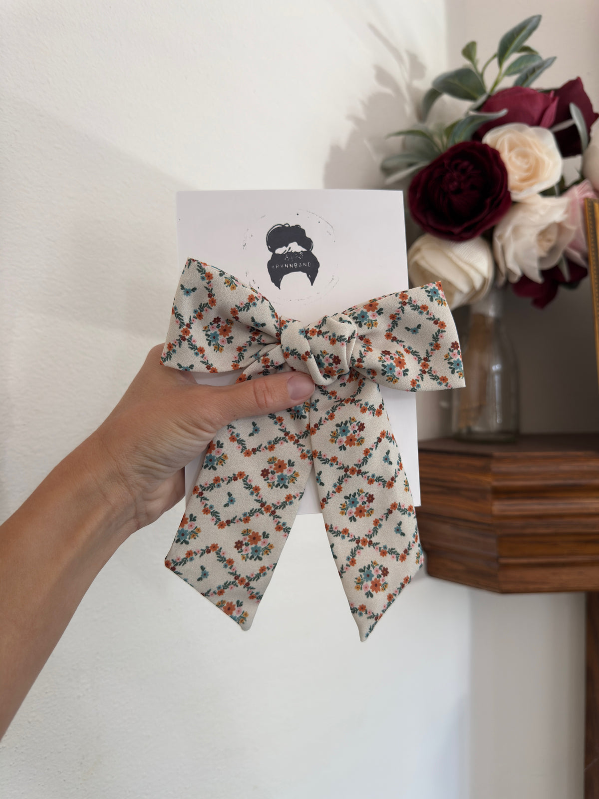 Fall Floral Floppy Bow