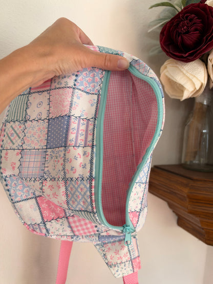 Handmade Vintage Faux Patchwork Bum Ba)