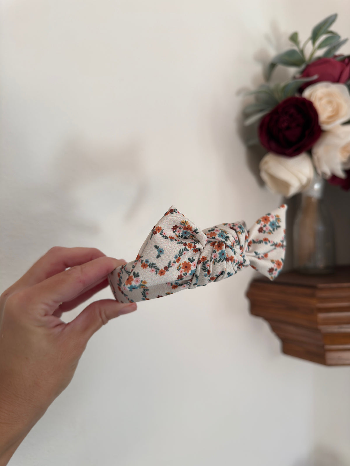 Fall Floral Top Knot Headband