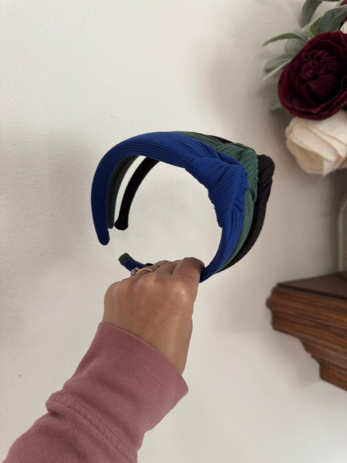 Solid Headbands Set | Soft Stretch Non-Slip Hair Accessories for Moms