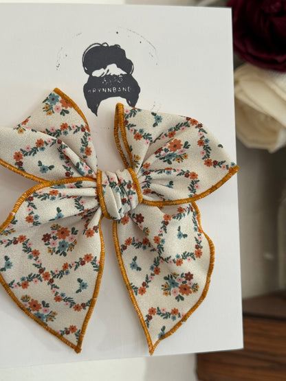 Fall Floral Fable Bow