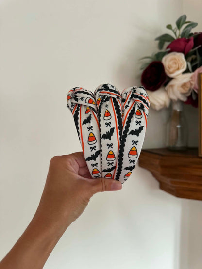 Candy Corn & Bats Headband