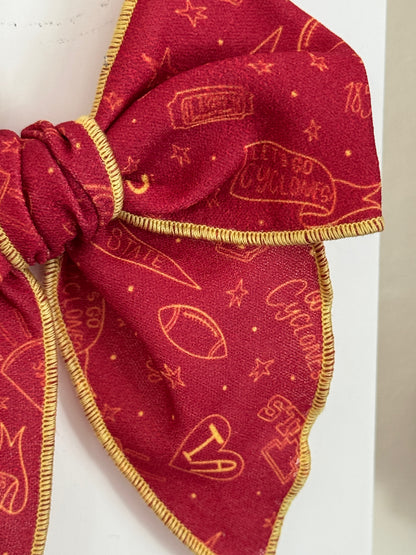 Red Yellow Fable Bow