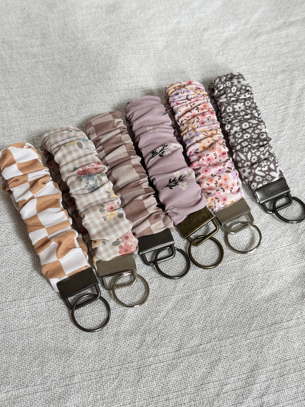 Purple Floral Lanyard