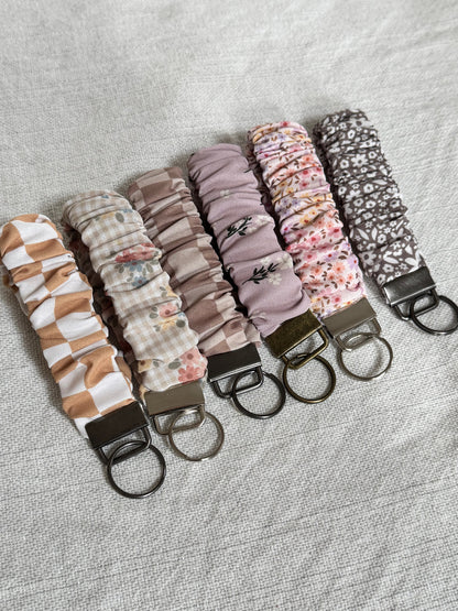 Purple Floral Lanyard
