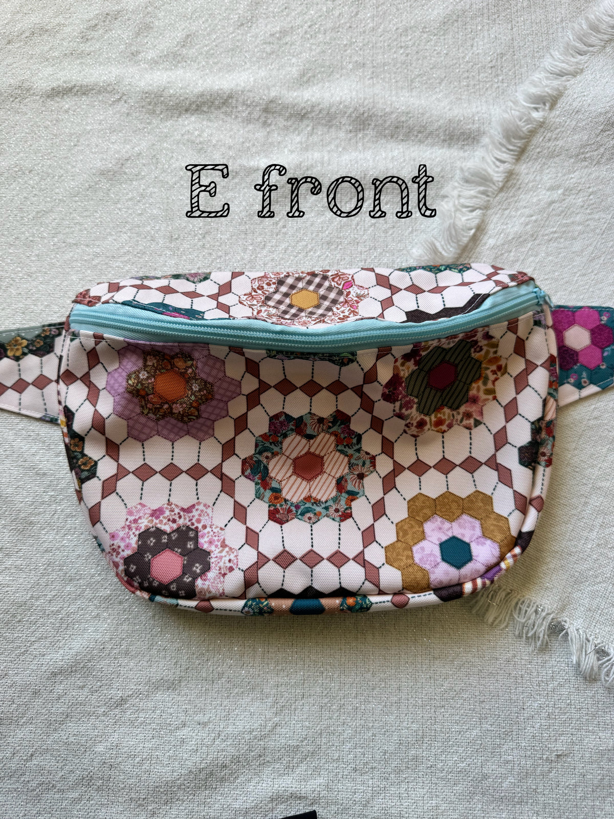 Handmade FAUX Quilt Bum Bag-Waterproof Canvas