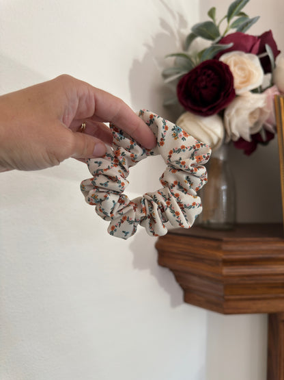Fall Floral Scrunchies