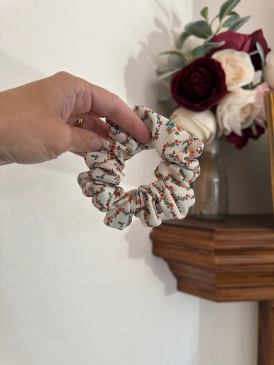 Fall Floral Scrunchies