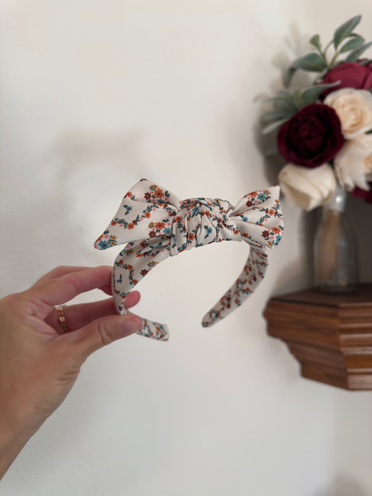 Fall Floral Top Knot Headband